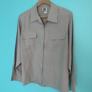 Women’s Top - Button-Down Silk